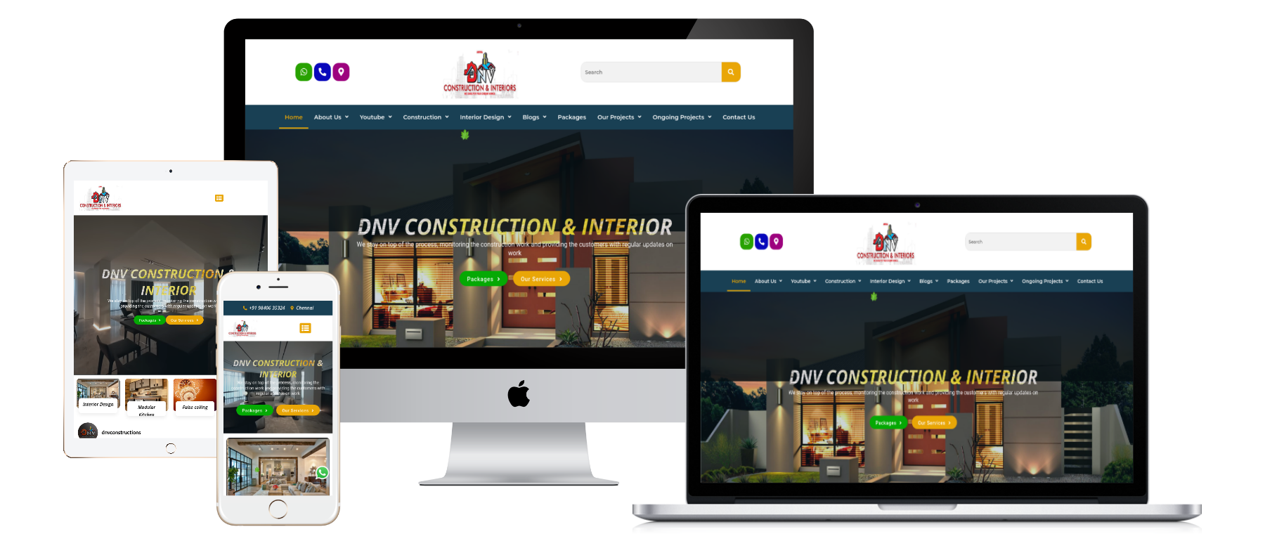 DNV Constructions website development