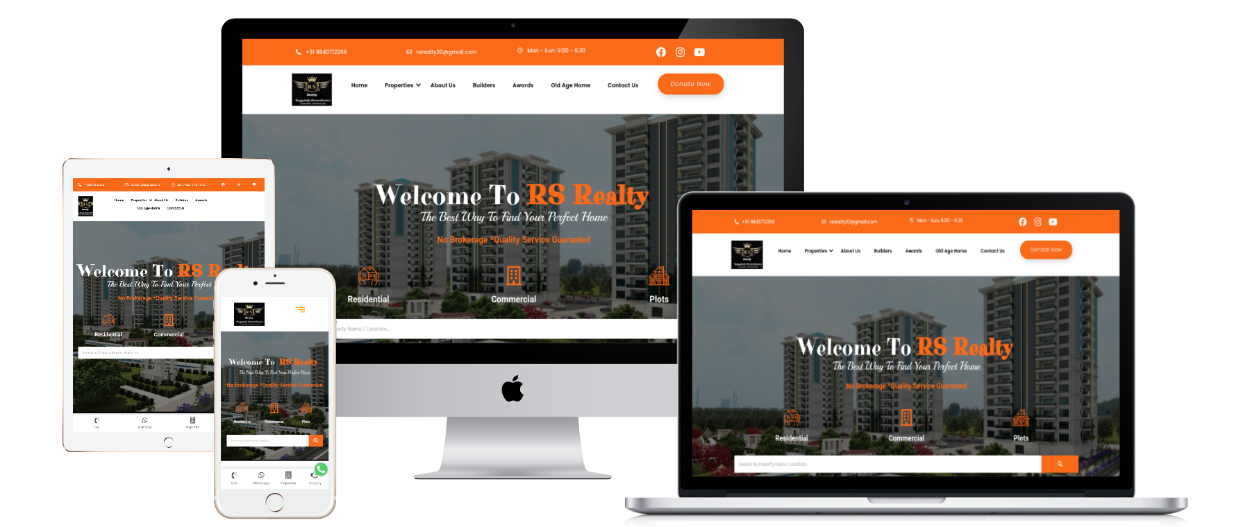 Rs realty real estate website